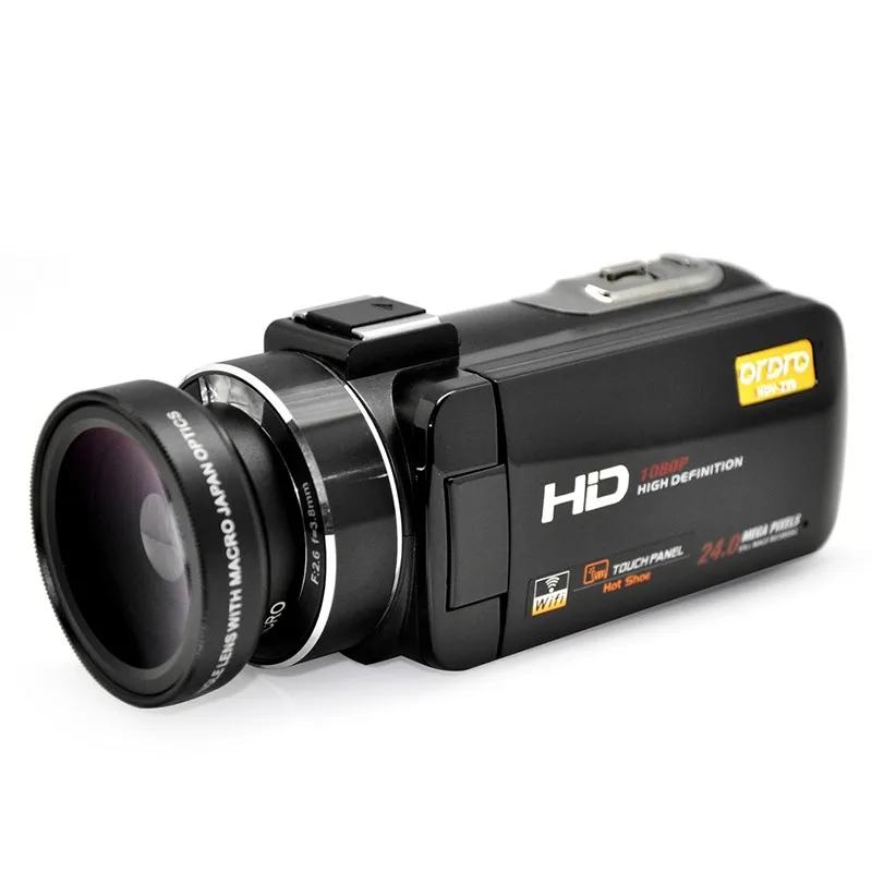 Ordro HDV-Z20 HD 1080 P 30fps 16X рефлекс цифровые камеры WIFI приложения Управление видео Регистраторы CMOS профессиональная 24MP фото видеокамеры