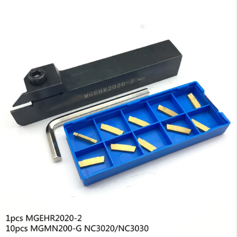 External Grooving Tool MGEHR2020 Holder with Carbide Inserts grooving