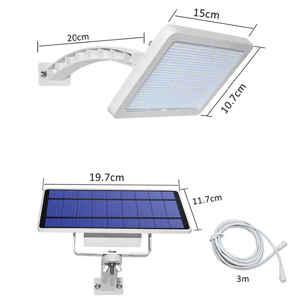 Emissor de Luz Decoração da Lâmpada Luz de Parede para Jardim do Pátio de Estacionamento Luz ao ar Hobbylane Diodo Solar Gramado Livre 48 6 Luminárias de parede externas