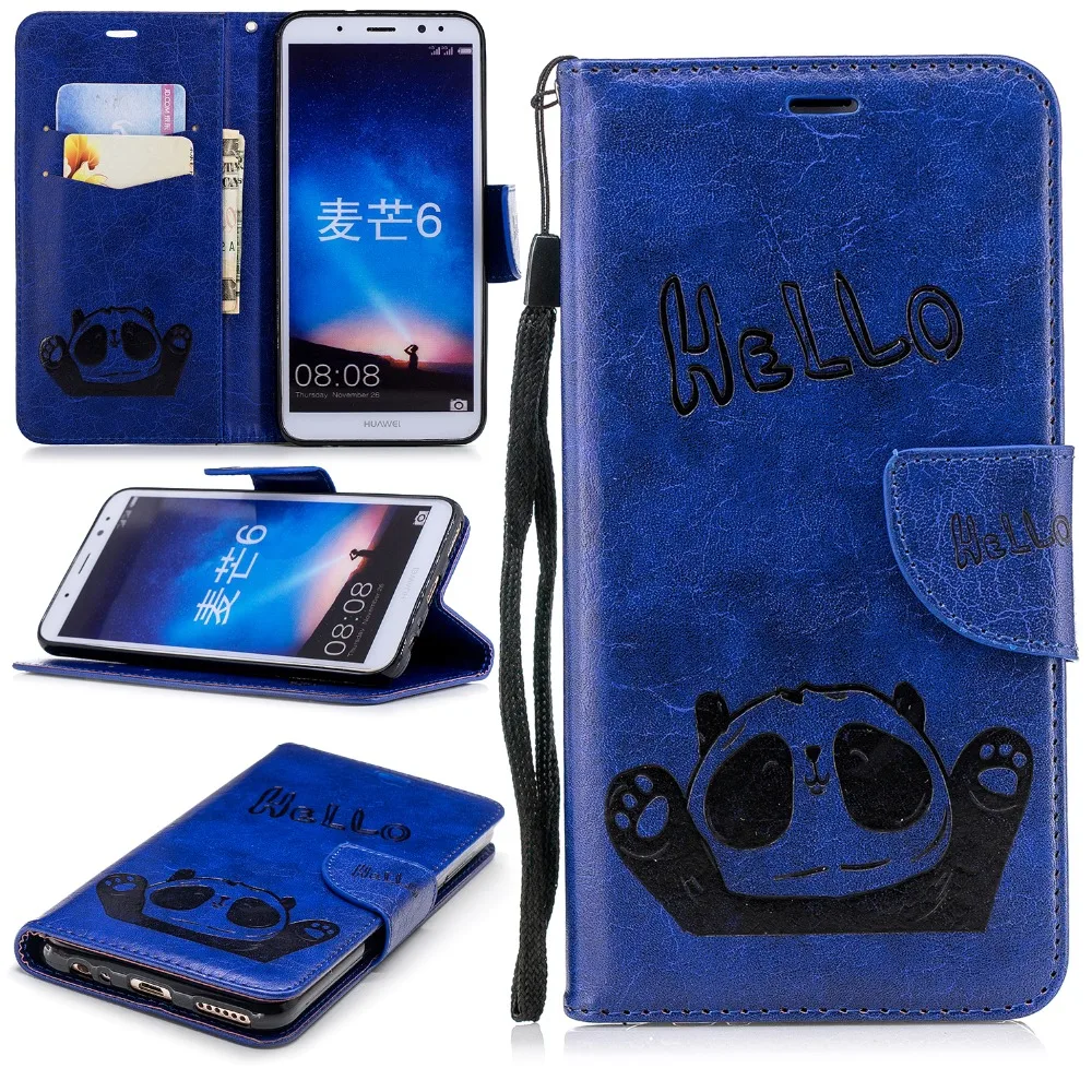 SjuzyyU phone Case For Huawei Maimang 6 funda PU Leather Flip Wallet Card Cover Coque Capa | Мобильные телефоны и