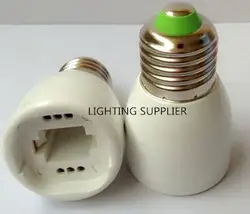 200 шт. E27 к G24 СВЕТОДИОДНЫЕ Лампы Адаптер Основание светильника гнездо конвертер Бесплатная доставка с отслеживать нет