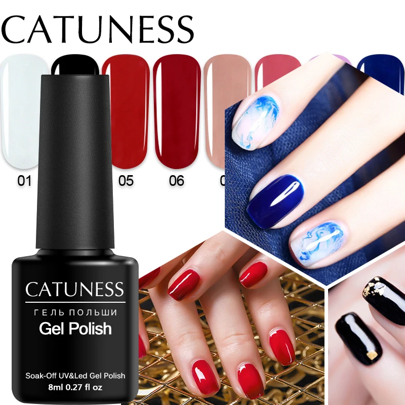 

CATUNESS Polygel Nail File Quick Dry Nail Kit Clean Colors for Art Design Varnish 8 ML Matte Nail Varnish Manicure Nail Polish