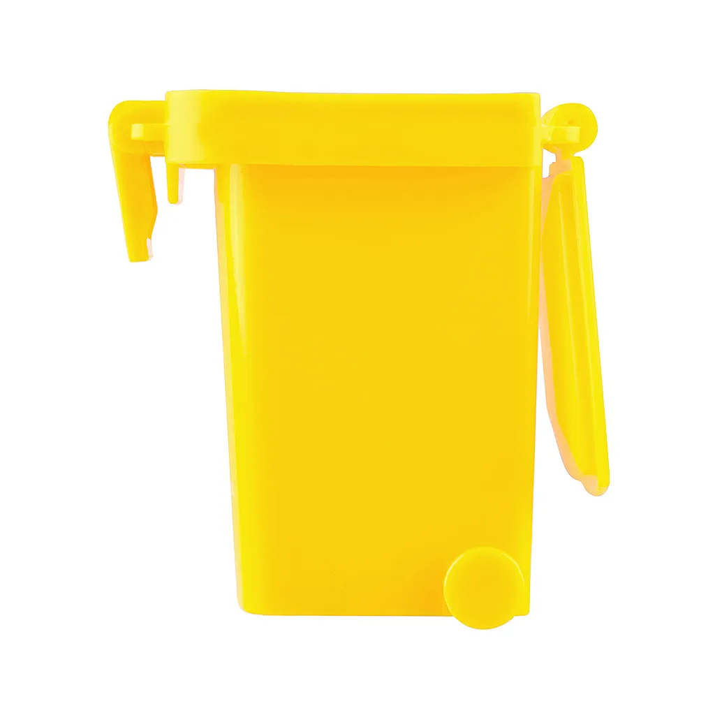 remarkable  4pcs/set 4 Color Mini Trash Can Toy Garbage Truck Cans Curbside Vehicle Rubbish Bin Toys Kid Simula