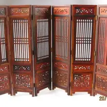 Изысканный китайский классический ручной резной Самшит мини декоративный складной экран