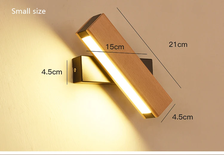 Modern Nordic sconce Wall Light fixture wood Indoor Led Wall Lamps16