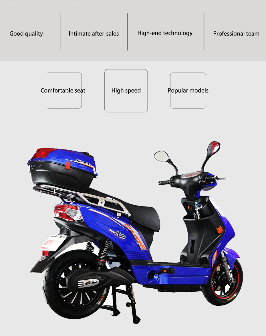 Top Electric Motorcycle Electric Bike Adult Electric Bicycle with battery Standard Type 60V 72V Electric Bike Motor Wheel Ebike 2