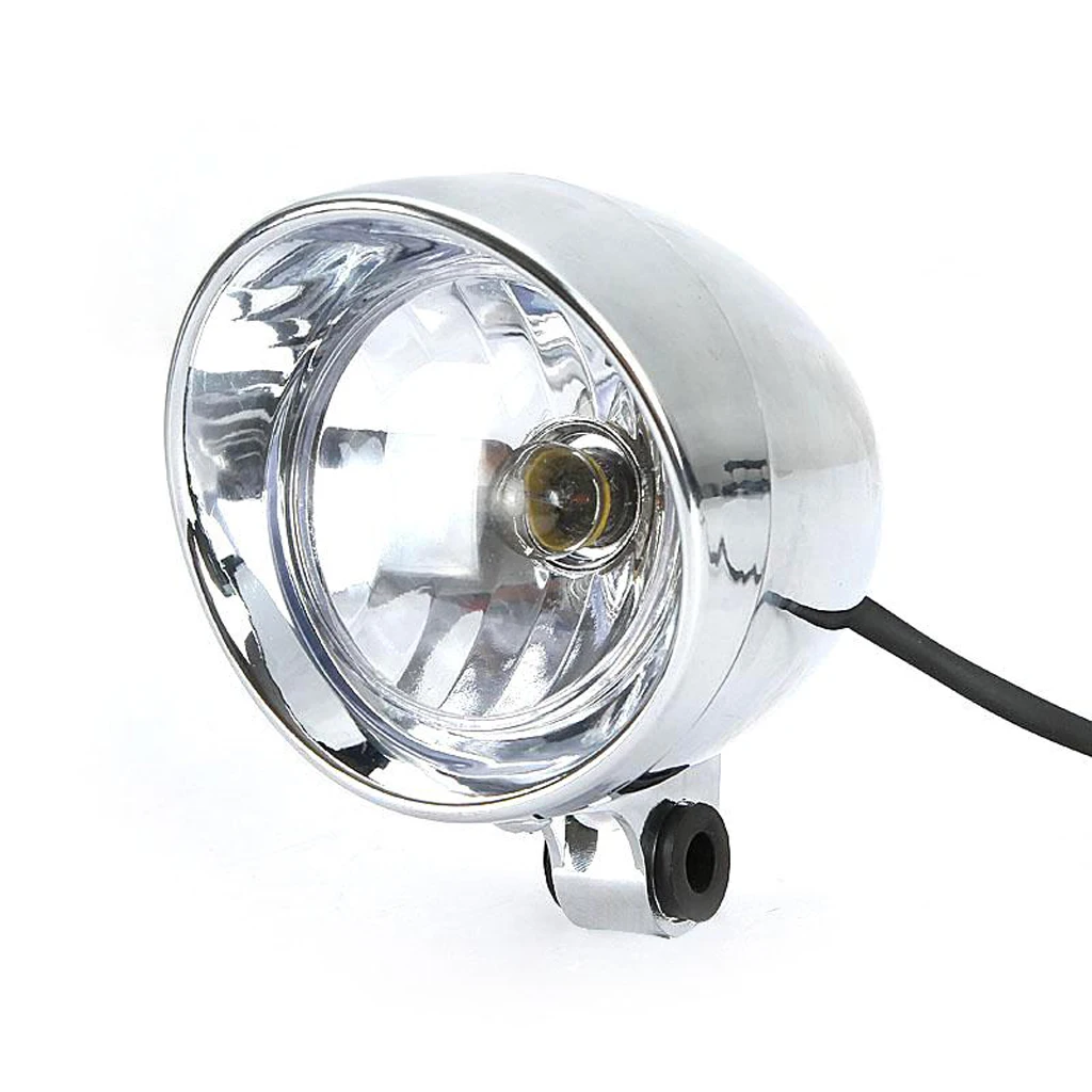 Pack of 2 4'' Chrome Motorcycle Bullet Front Headlight Fog Light Lamp for   Aftermarket Front Headlight