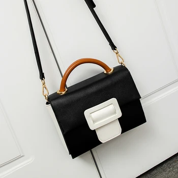 

Pu leather Women Messenger bag casual women's shoulder Crossbody bag female handbag Black bolsa feminina girl bag
