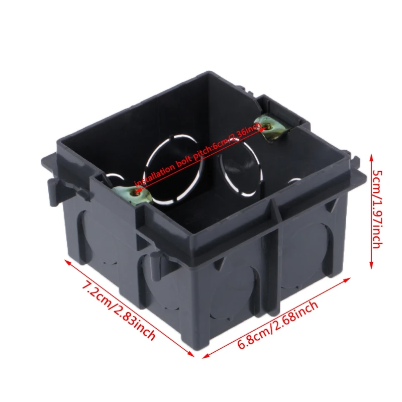 Горячая 86-Тип ПВХ распределительная коробка настенное крепление кассеты для переключатель гнездо основание светильника распределительная разъем
