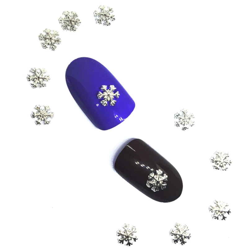 

15Pcs Silver Snowflake Nail Art Decorations French Cute Nail Accessoires Fashion Cool Nail Supplies Charms Manicure Design 2018