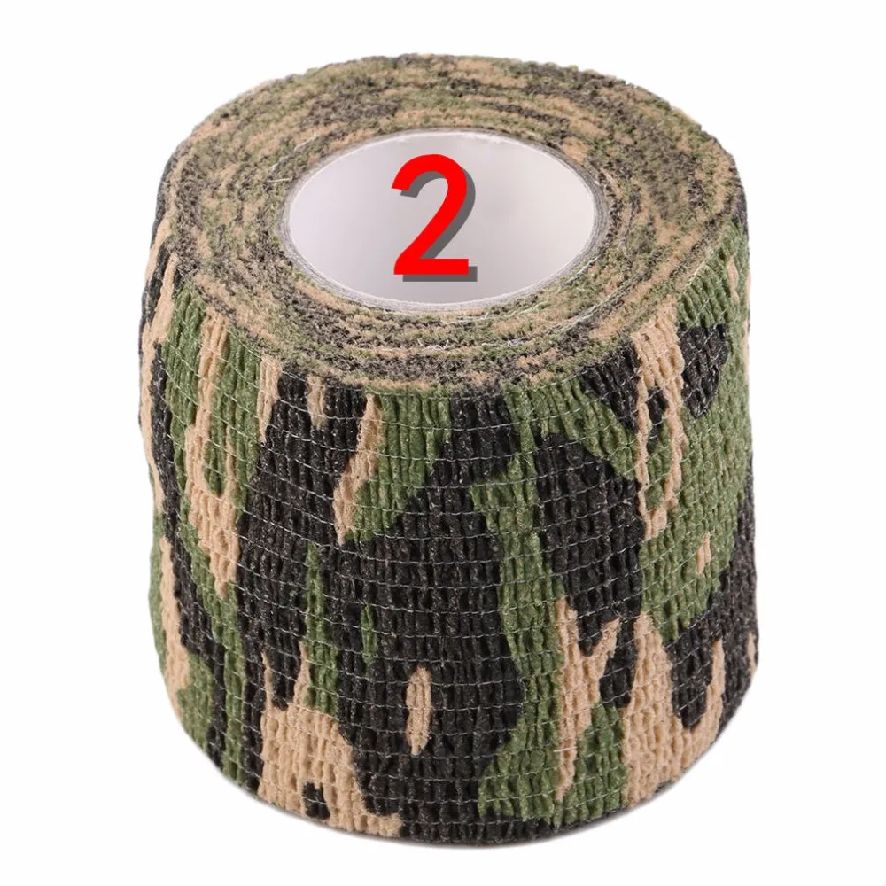 New 1 Roll Men Army Adhesive Camouflage Tape Stealth Wrap Outdoor Hunting drop shipping