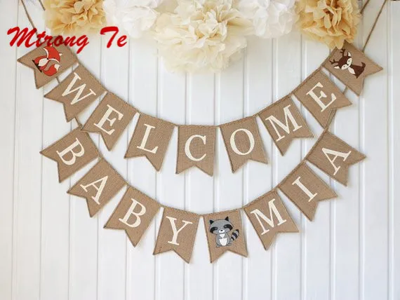 1set Welcome Back Decorations Banners Lovers Father Mother Brothers Sisters Welcome Home Party Decoration Welcome Baby Flags