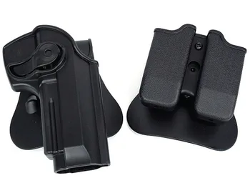 

DEFENSE Polymer Retention Roto Holster and double magazine holster Fits 92/96/M9 All in one Hunting Gun Accessories