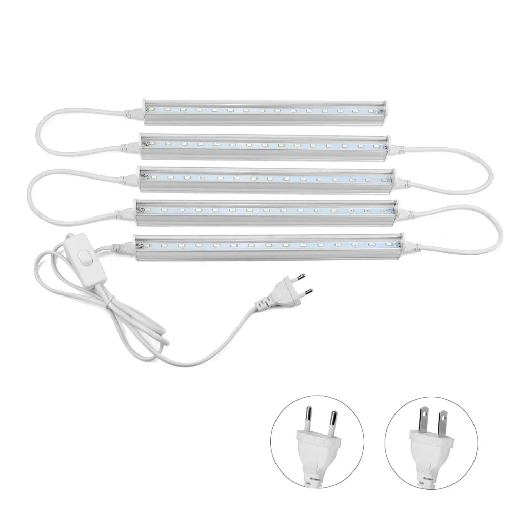 

110V-220V LED Grow Light Tube For Indoor Seeds Flowers T5 Tube Light Greenhouse LED Grow Tent Lamps For Plants With EU US Power