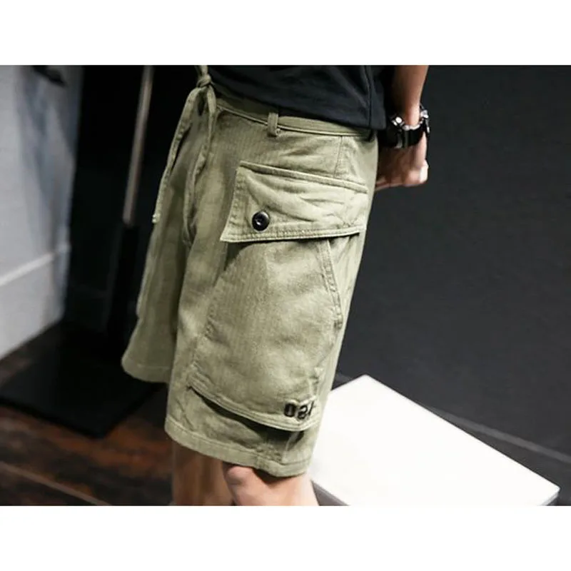 Promo Men shorts safari style hot sale 2020 new summer cotton male casual shorts pocket fashion Japanese style 4XL 5XL S08