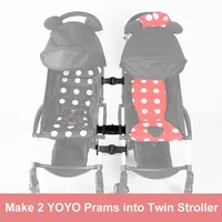 Connector Joint Linker 3 Coupler Bush insert Prams Accessories into Twins Groove Stroller For Babyzen YOYO YOYO+