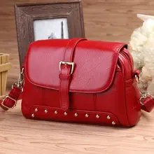 Женские сумки из натуральной кожи с заклепками, модные брендовые сумки через плечо из коровьей кожи, сумки на плечо, сумки для телефона высокого качества