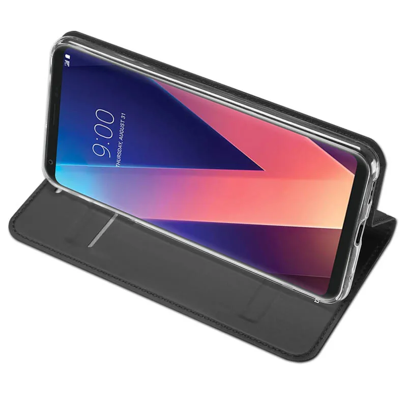 Dux DUCIS Роскошные Coque для LG V30 случай откидная крышка Телефон чехол Силиконовые