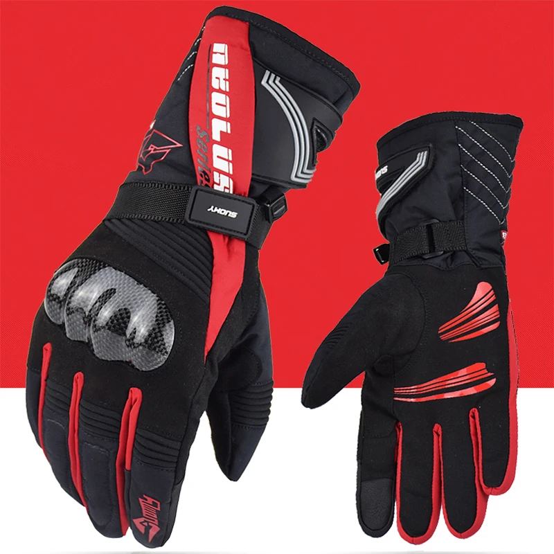 2018 Suomy New Keep Warm Winter Motorcycle Gloves Men Outdoor Sport Ski Skate Gloves Motorbiker Motocross Racing Riding Gloves