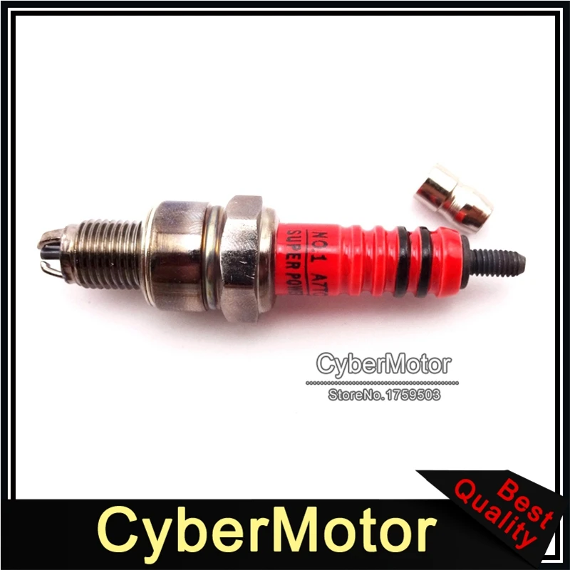 Красный гоночный катушка зажигания + 3 Электрода A7TC Свеча для Eton Viper 50 70 90 RXL50 50cc RXL70