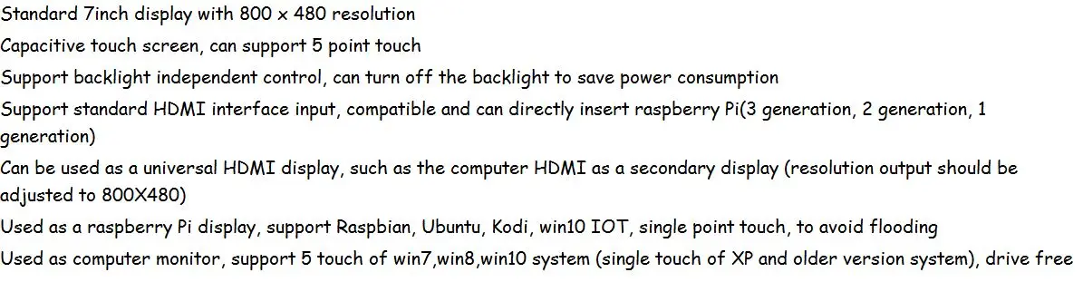 1 шт., 7 дюймов Raspberry Pi 3 Model B + ЖК-дисплей Дисплей Сенсорный экран ЖК-дисплей 800*480 HDMI TFT монитор