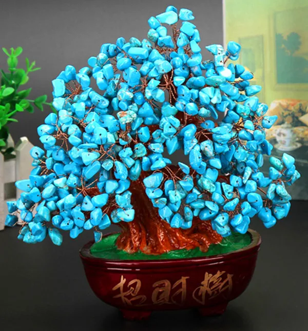 

Creative home decoration personality articles resin handicraft natural crystal fortune tree fortune tree giftswedding decoration