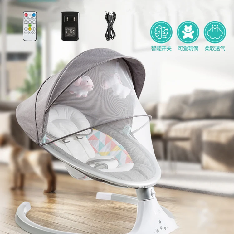 

Electric Cradle Baby Rocking Chair Baby Chair Chaise Lounge Placarders Chair Crib Newborn Emperorship Remote Control