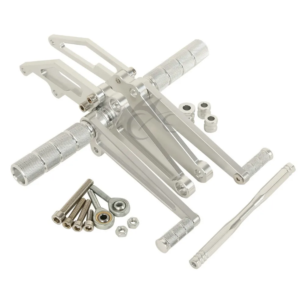 CNC спереди ног набор педалей для Honda CB1300 1998-2002 1999 2000 2001 Серебро
