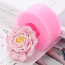 3D Пион цветок торт силиконовые формы свечи мыло силиконовые формы DIY аромат Гипсовая Штукатурка форма для украшения автомобиля