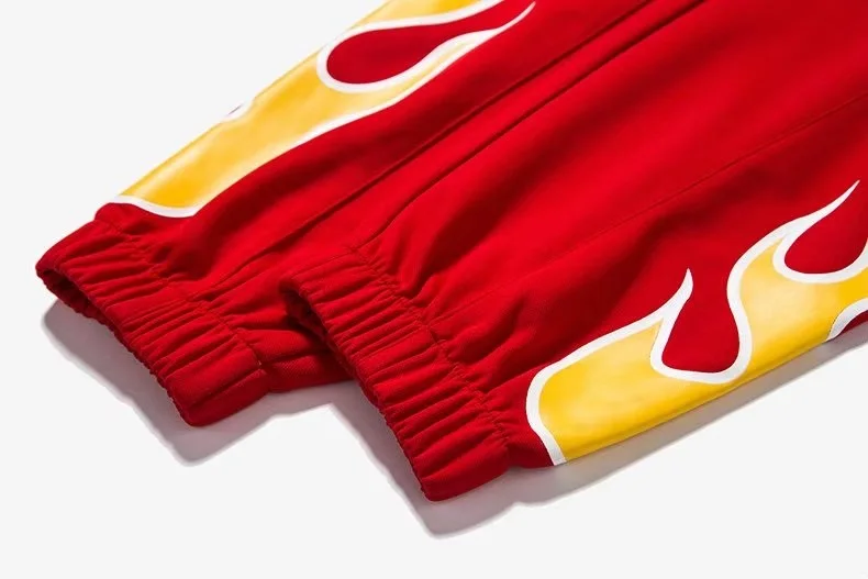 Flame Fire Printed Harem Pants 9