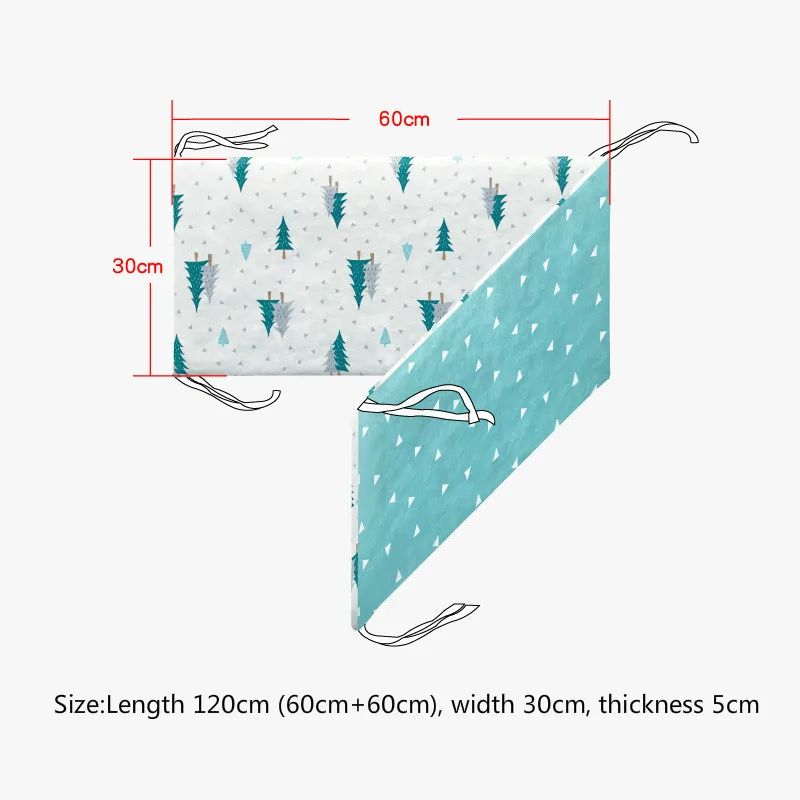 Детские мягкие бортики для кровати хлопок детская защита для кроватки мультфильм кроватка бамперы в кроватку для новорожденных многоцветная кроватка бампер можно использовать для украшения комнаты