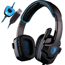 gaming headset 7.1 usb game headphone 7.1 sourround sound earphone with microphone noise cancelling for computer laptop pc gamer