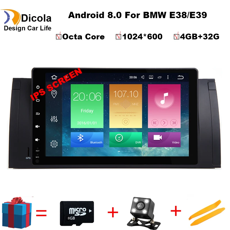 

Android 8.0 Octa Core GPS Navigation 9" Car DVD Player for BMW E39/E38 7 Series/M5 1997-2003 with BT/RDS/Radio/SWC/USB/SD/WIFI