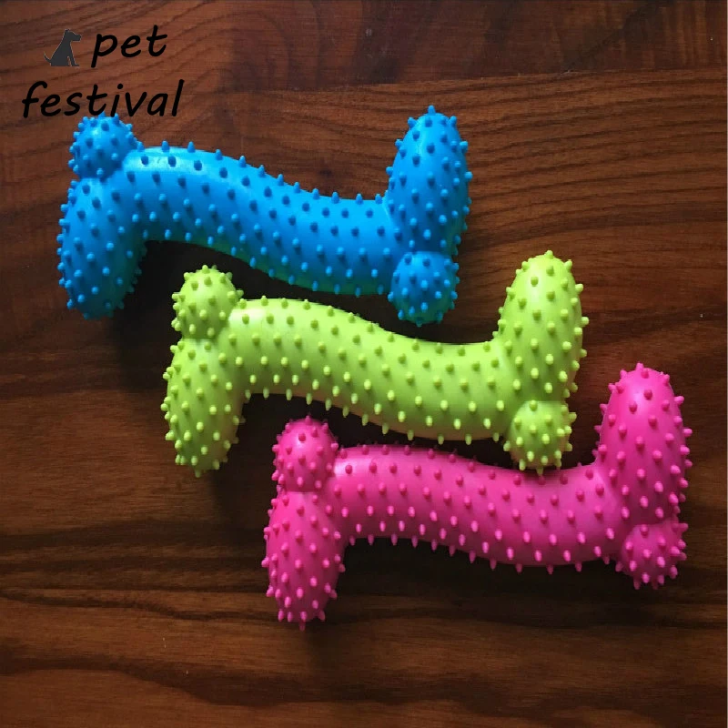 

Pet Festival New Rubber Dog Toy Rubber Molar Tooth of The Pets Toys Dog Bite Resistant Molars Training Bone toys