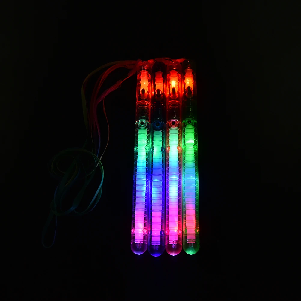 

Multicolor Light-Up Blinking Rave Sticks LED Flashing Strobe Wands Concerts Party Glow