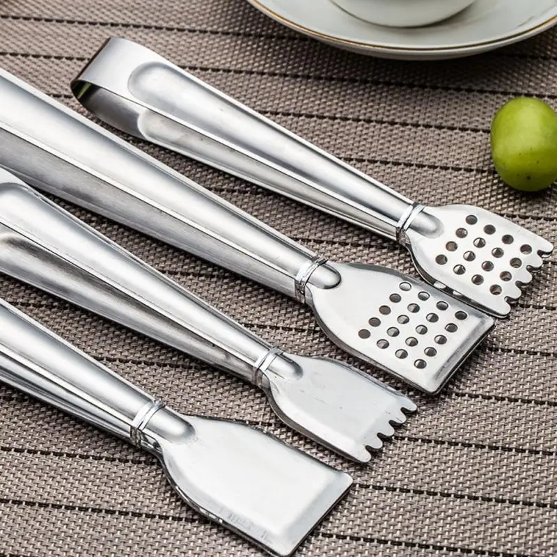 

Stainless Steel Food Tongs Kitchen Utensils Buffet Cooking Tool Anti Heat Bread Clip Pastry Clamp Barbecue Kitchen Tongs Steel