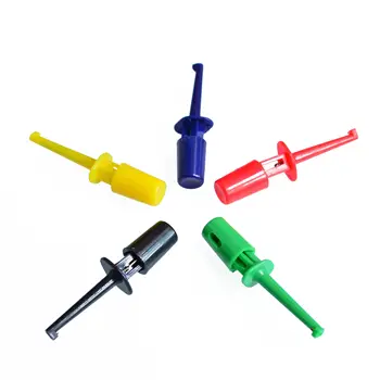 

100PCS 1.7'' Multimeter Lead Wire Kit Test Hook Clip Grabbers Test Probe SMT / SMD IC D20 Cable Welding