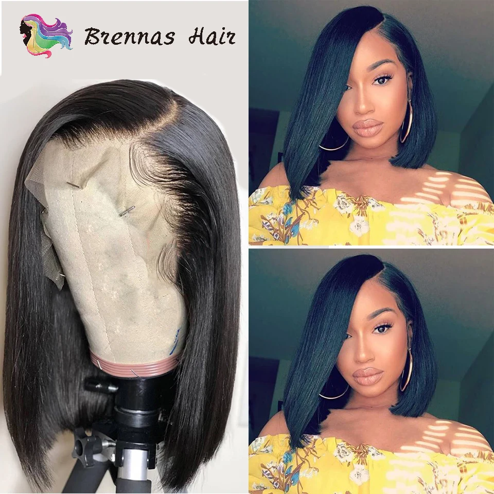 “ Humano para as Cabelo Humano Curto Perucas Não