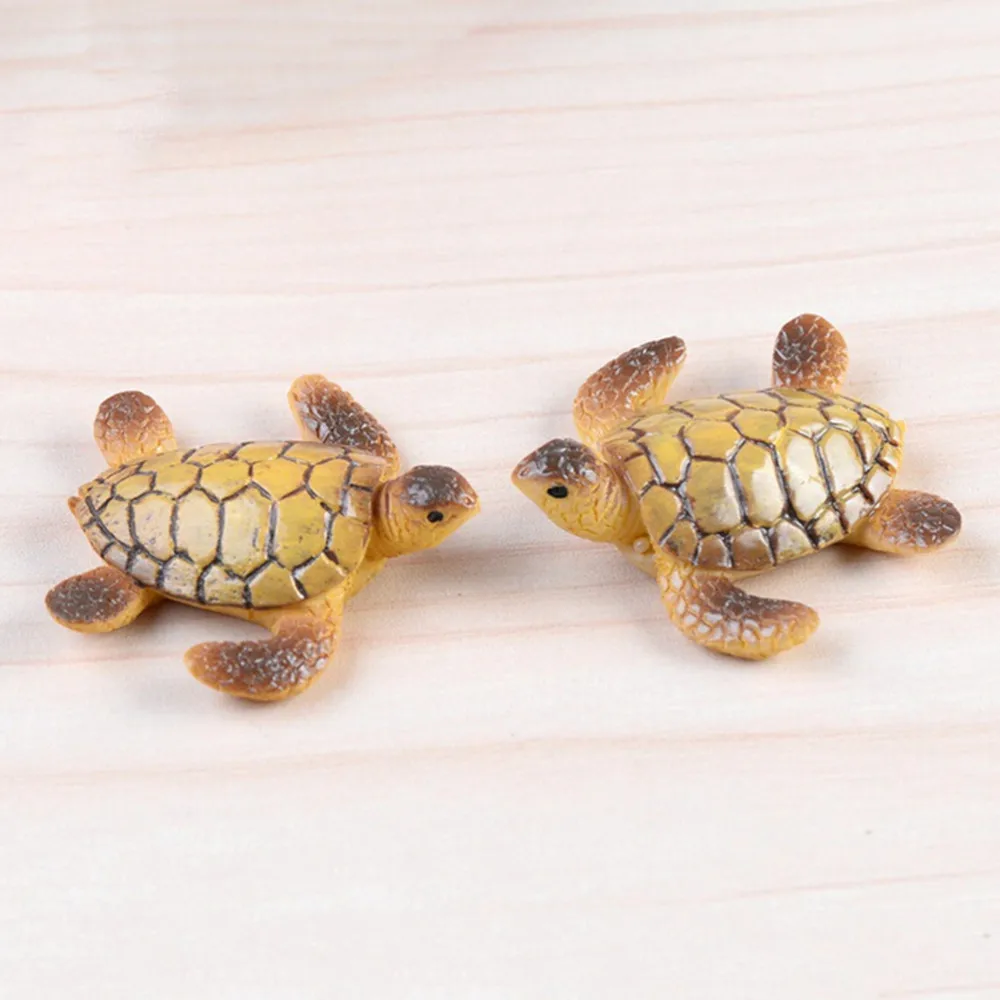 Черепаха песчаный пляж животное морская черепаха Малайзия Саудовская Аравия Япония Модель маленькая фигурка ремесла дома DIY орнамент