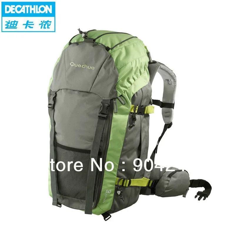 Freeshipping DECATHLON outdoor backpack 60 l hiking trip QUECHUA FOR