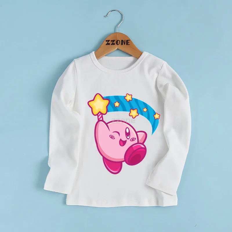 Детская забавная Одежда для мальчиков и девочек с изображением аркадного коллажа, футболка с длинными рукавами и рисунком для малышей LKP5219 - Цвет: whiteI