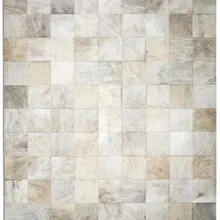 Родос Серый коврик из бычьей кожи