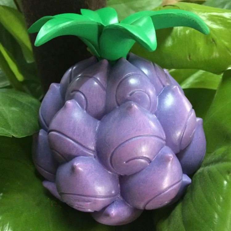 

2pcs/set 18cm Devil Fruit ONE PIECE Buggy Marshall D Teach Devil Nut PVC Model Cartoon Japanese Anime Action Figure Doll Purple