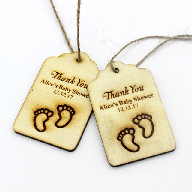 10pcs personalized engraved wooden