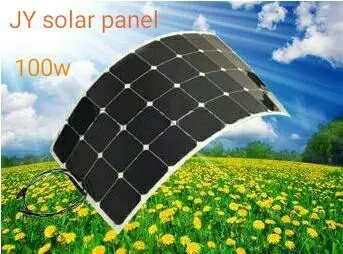 

The use of high flexibility, power generation enough 100w 12v solar panels, semi-flexible solar panels