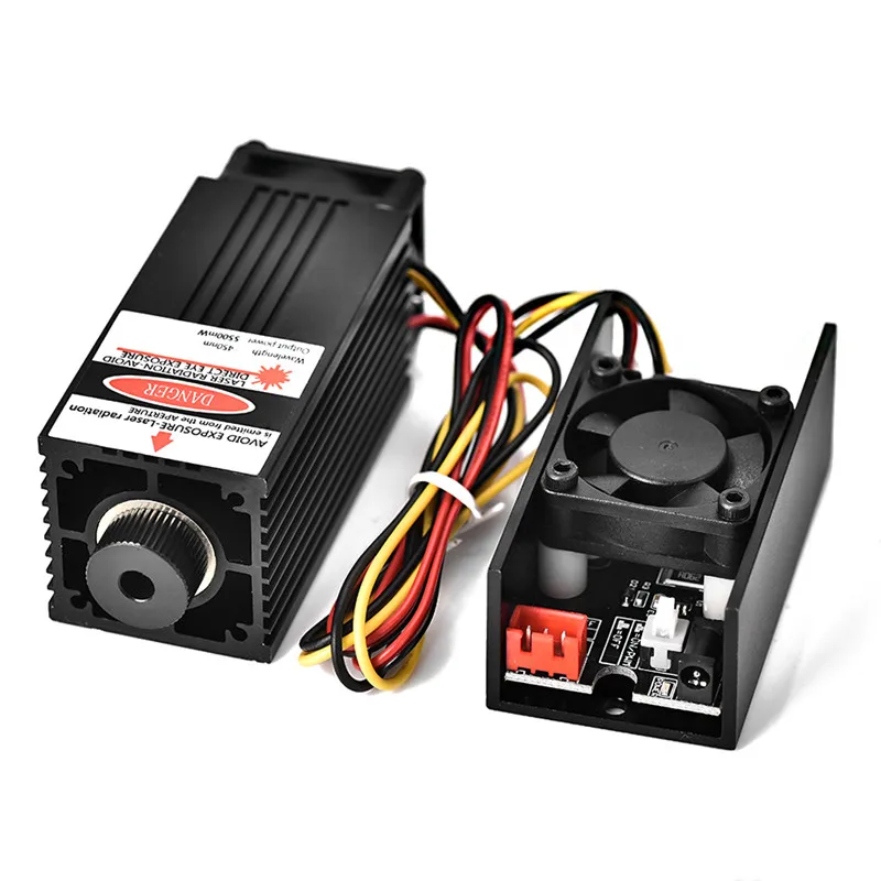 5.5W DIY Laser Engraver Machine Control Blue Laser Module Focal Adjustable Laser Head Laser Head Engraving Module+goggles