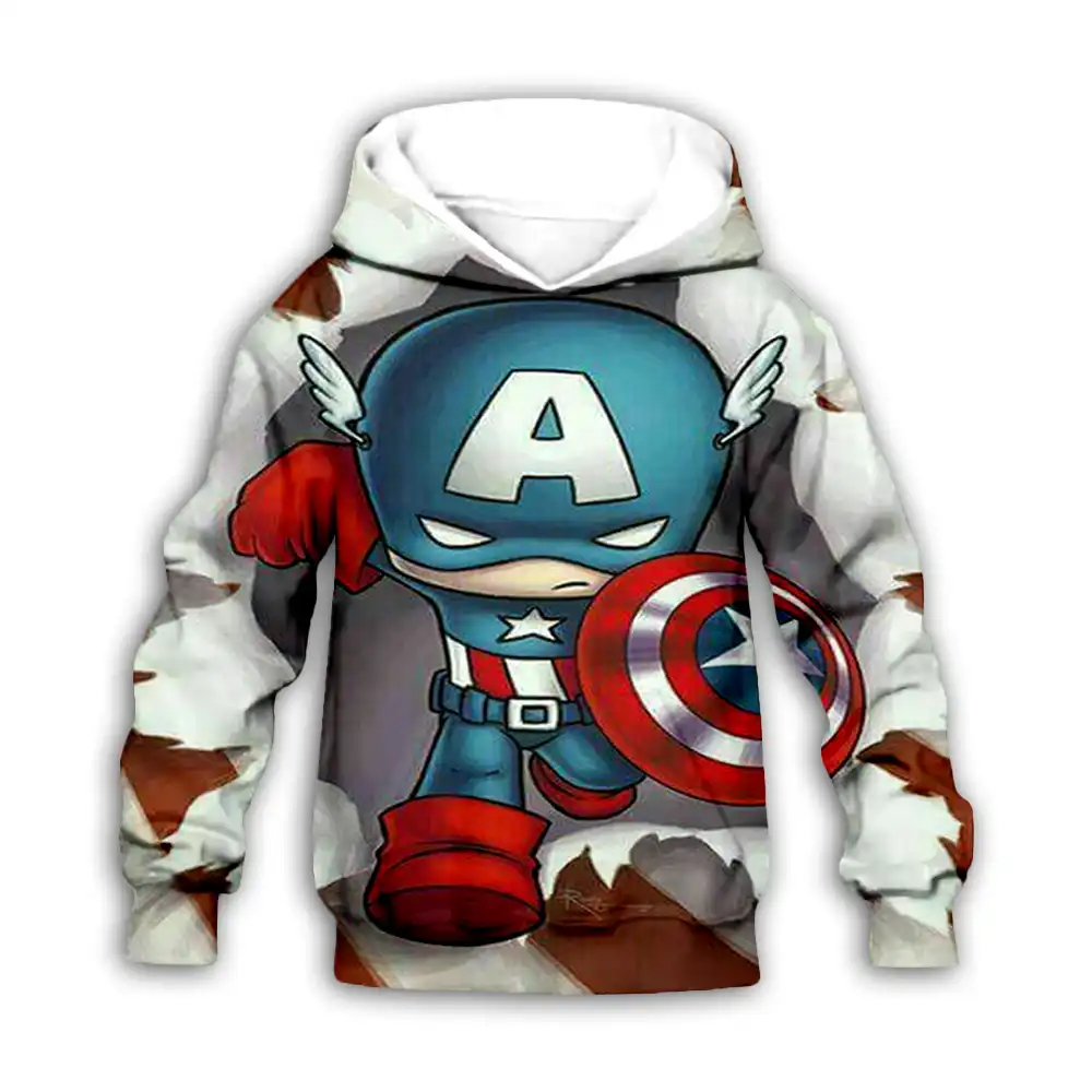 sudadera capitan america niño