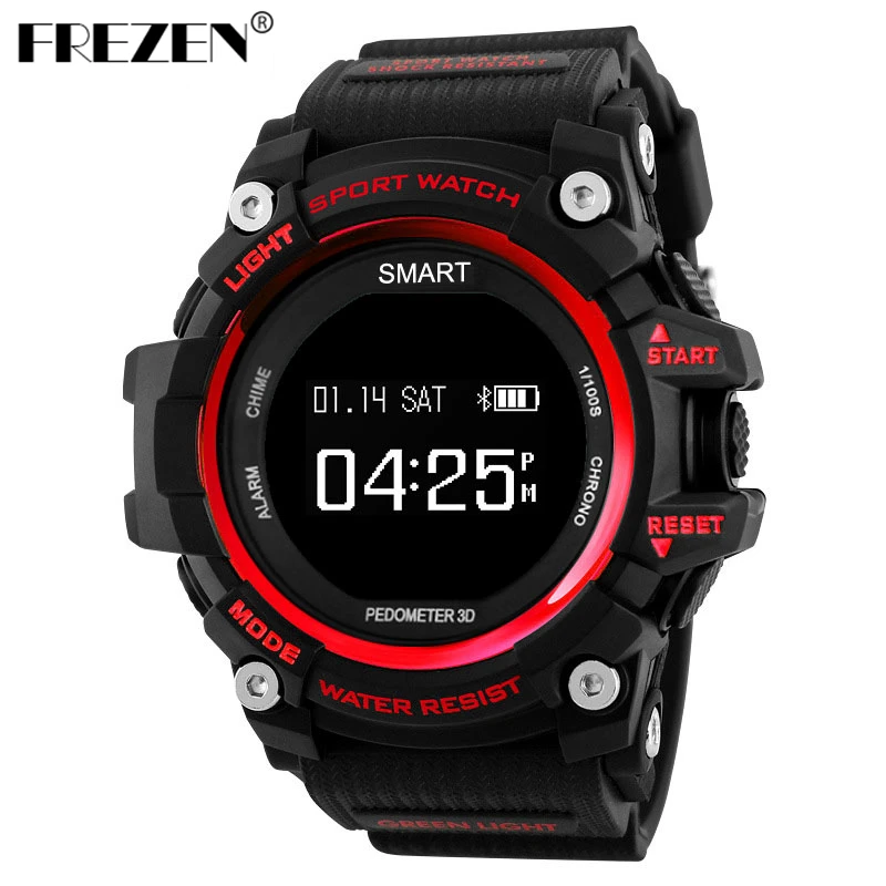 

FREZEN T1 Smart Sport Watch OLED Display Heart Rate Monitor IP68 Waterproof Push Message Call Reminder for Android IOS Phone