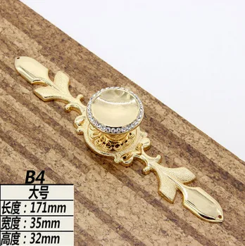 Crystal Pulls Handle Gold Drawer Knobs Glass Dresser Knobs Kitchen Cabinet Handles Knobs Blingbling Hardware