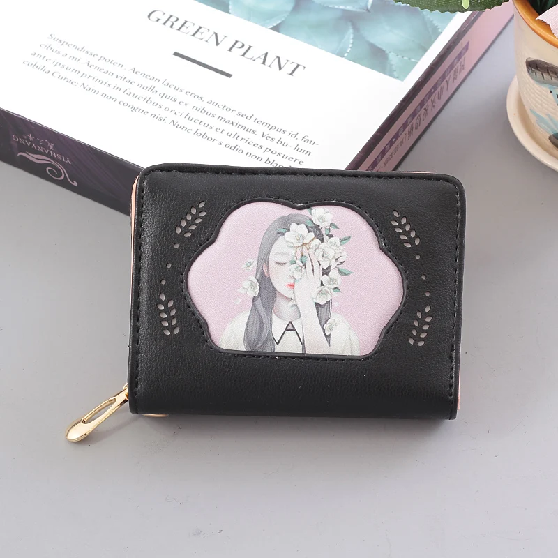 

2019 Fashion Wristlet Women Wallets Hasp Short Ladies Purse Functional Fresh Women's Wallet For Girls Cute Portefeuille Carteira